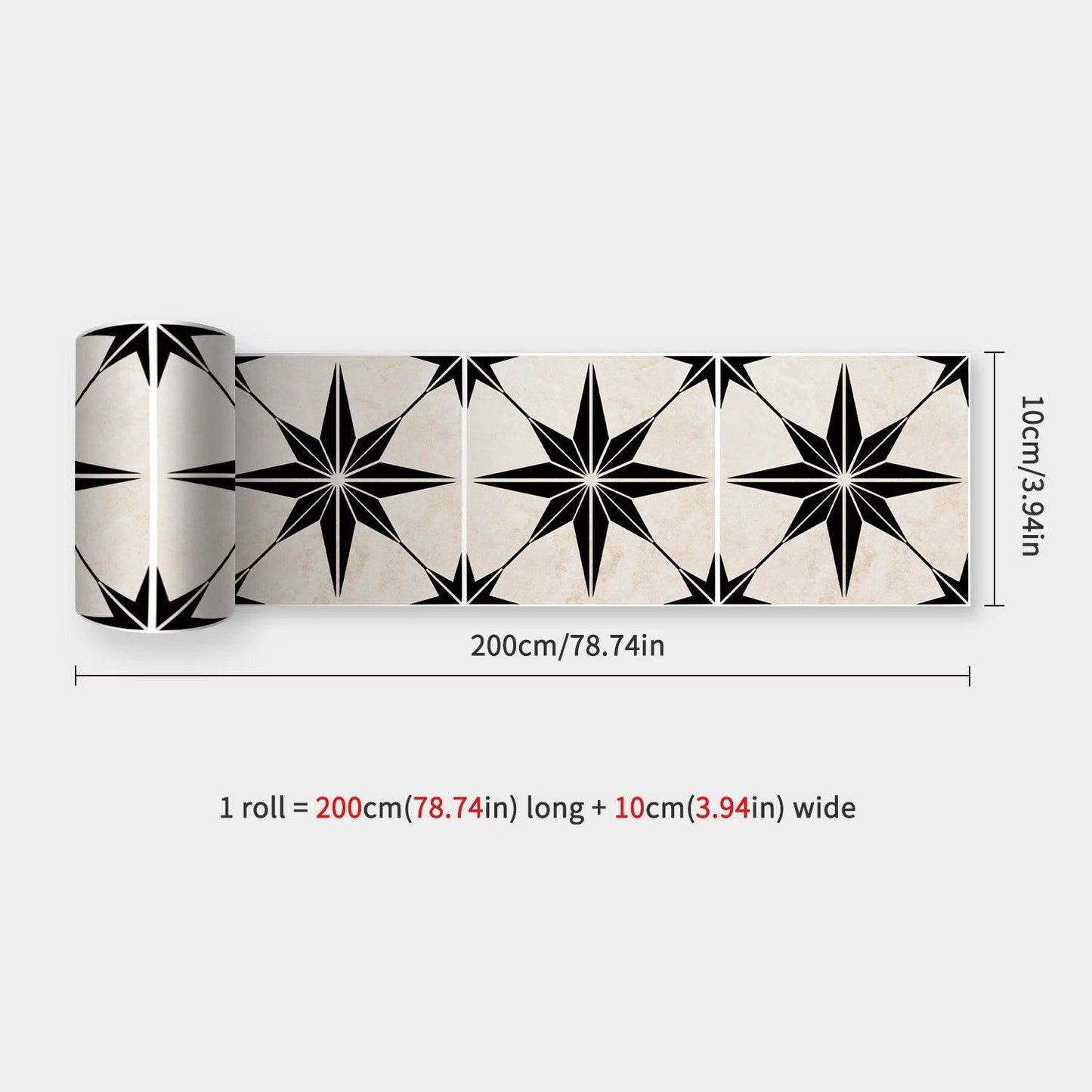 41 Styles Baseboard Stickers Waterproof Peel & Stick Waistline Wall Sticker Floor Border Sticker For Kitchen Bathroom 10x200cm - P12 Hub Europe