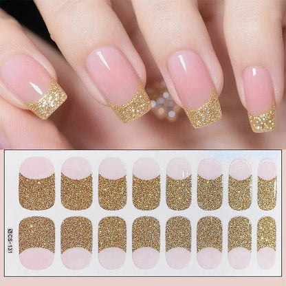 Full Cover Gradient Nail Stickers Multi Color -