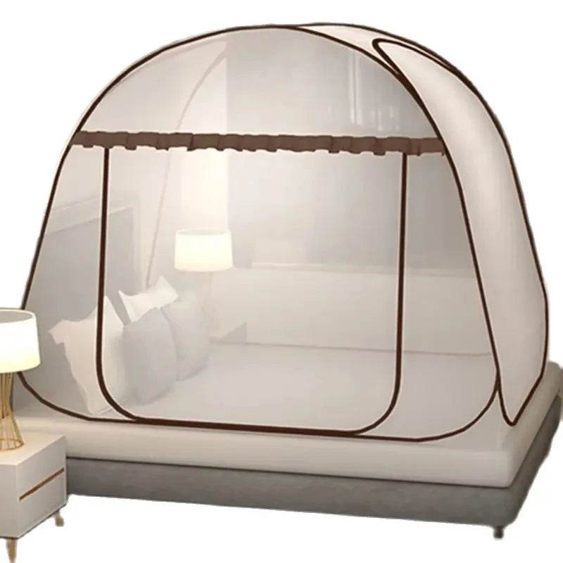Simple Yurt Mosquito Net Portable Camping Tent Single Double Bed Canopy For Adult Foldable Bunk Mesh Net Breathable Mosquito Net - P12 Hub Europe