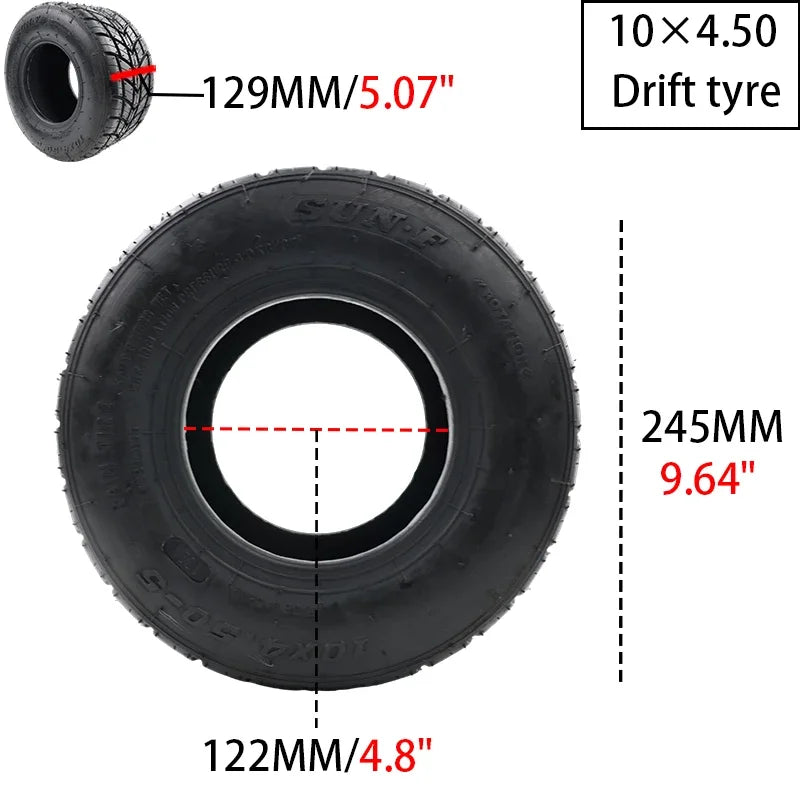 LYNNCHI Motorcycle 10x4.50-5 11x7.10-5 11x6.0-5 5 Inch Rubber Outer Tires Vacuum Tire For Go Kart ATV UTV Buggy Karting Parts