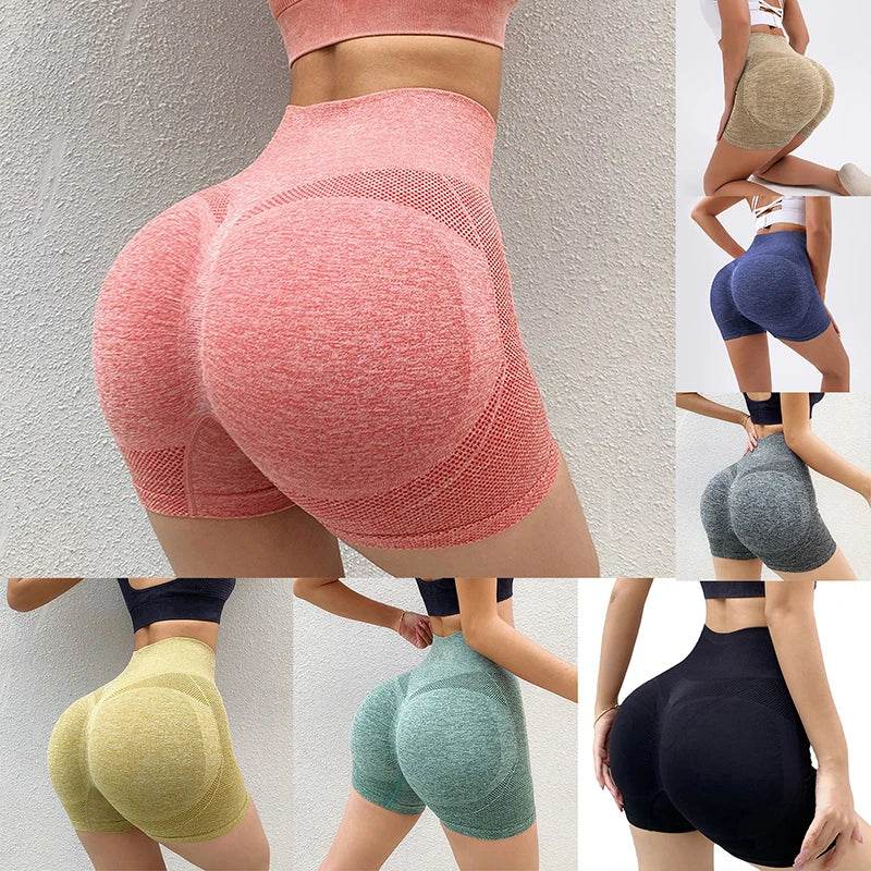 Women High Waist Gym Shorts - P12 Hub Europe