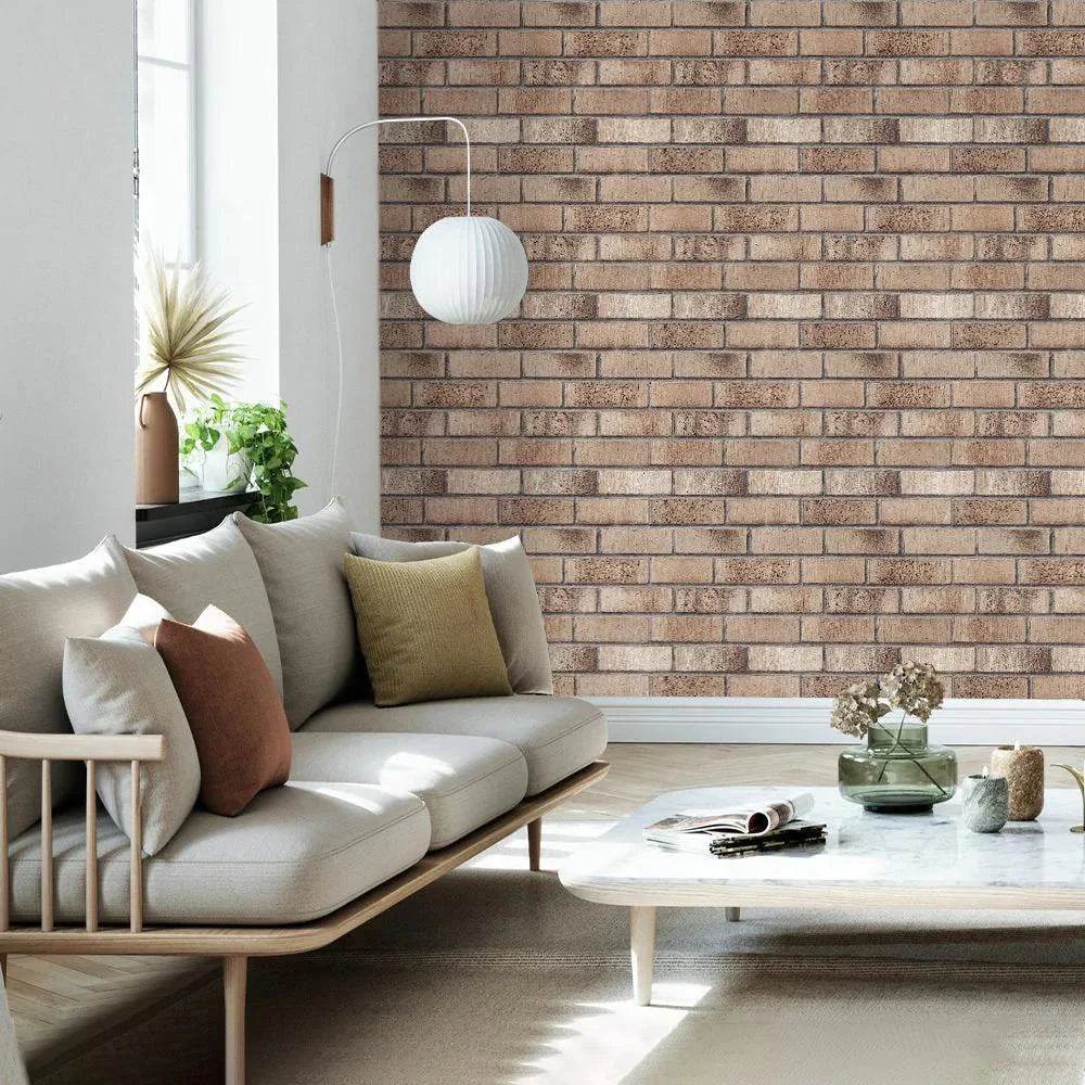 3D Wall Sticker Self-adhesive Faux Brick Wall Panel Peel and Stick Tile Backsplash for Kitchen Bedroom Waterproof Tile Sticker - P12 Hub Europe
