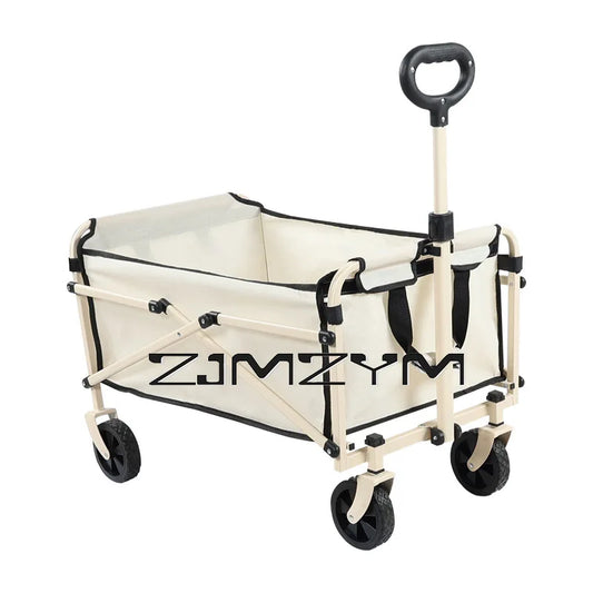 Outdoor Portable Cart Foldable Large Capacity Multifunction Adjustable Handcart Camping Wagon Trolley Beach Handle Picnic Cart