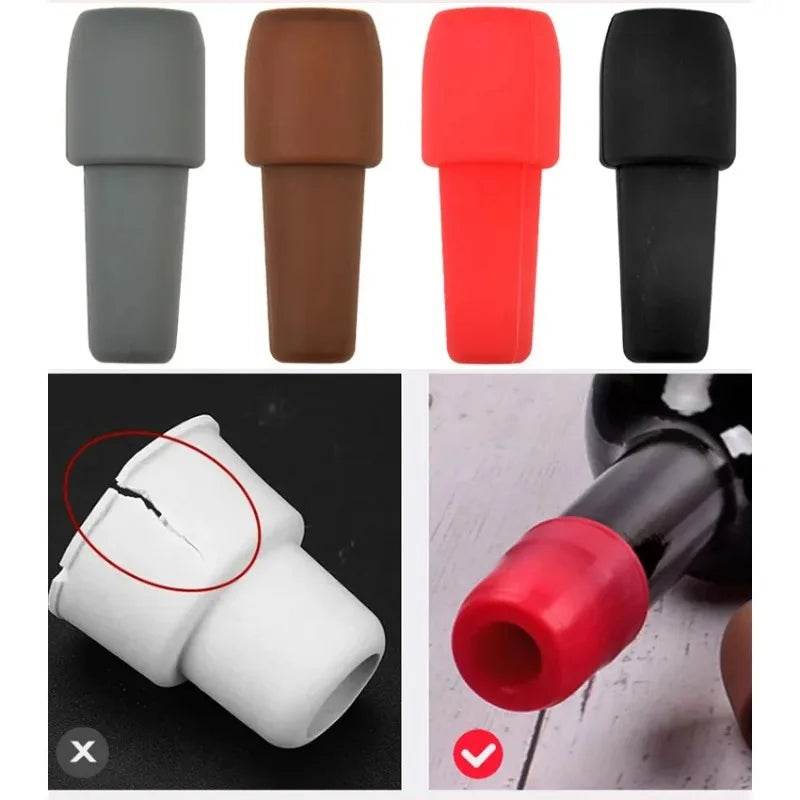 Silicone Wine Stoppers Beverage Bottle Sealer Reusable Sparkling Wine Bottle Stopper Keeping Wine Champagne Fresh Kitchen Tools - P12 Hub Europe