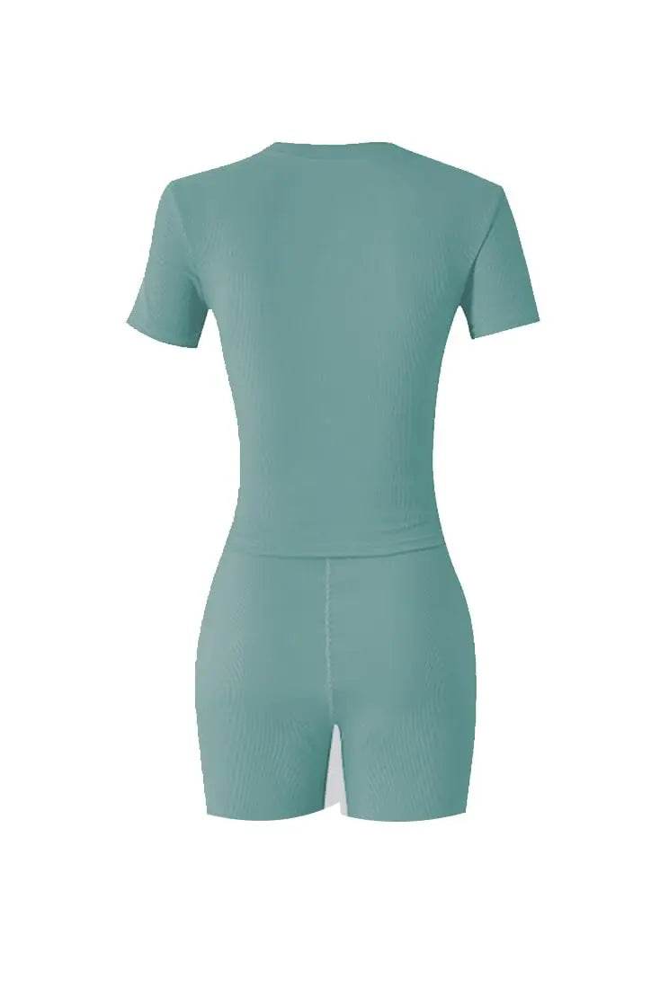 Ribbed Summer Lounge Shorts Set - P12 Hub Europe
