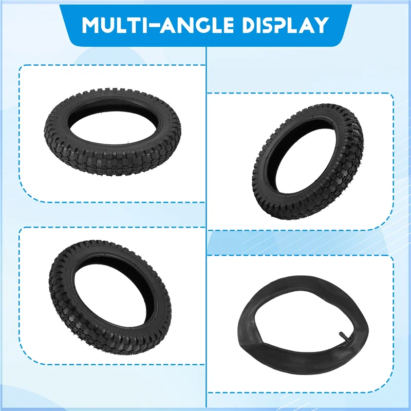 H5-Motorcycle Bike 12 1/2X2.75 Tire Inner+Outer Tire For 47Cc 49Cc Dirt Pit Bike Motorcycle Bike