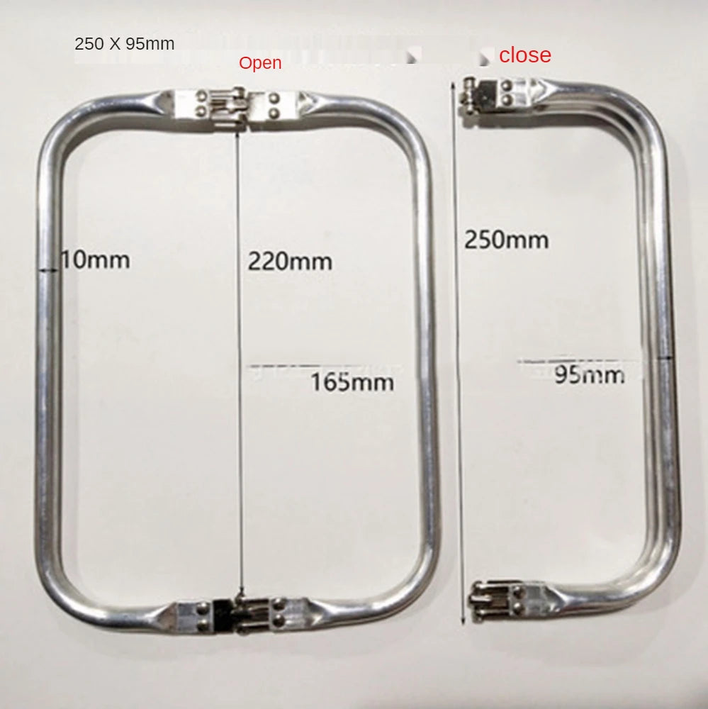 Bag Frame For Wallet Doctor Purse Metal Aluminum Tube Frame DIY Bag Handle Accessories Clutch Bag Parts