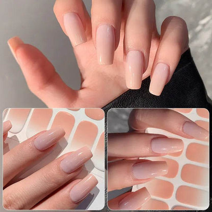 Full Cover Gradient Nail Stickers Multi Color -