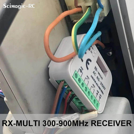 Garage Door Receiver 433-900MHz RF | 12V-230V, Rolling/Fixed Code - P12 Hub Europe