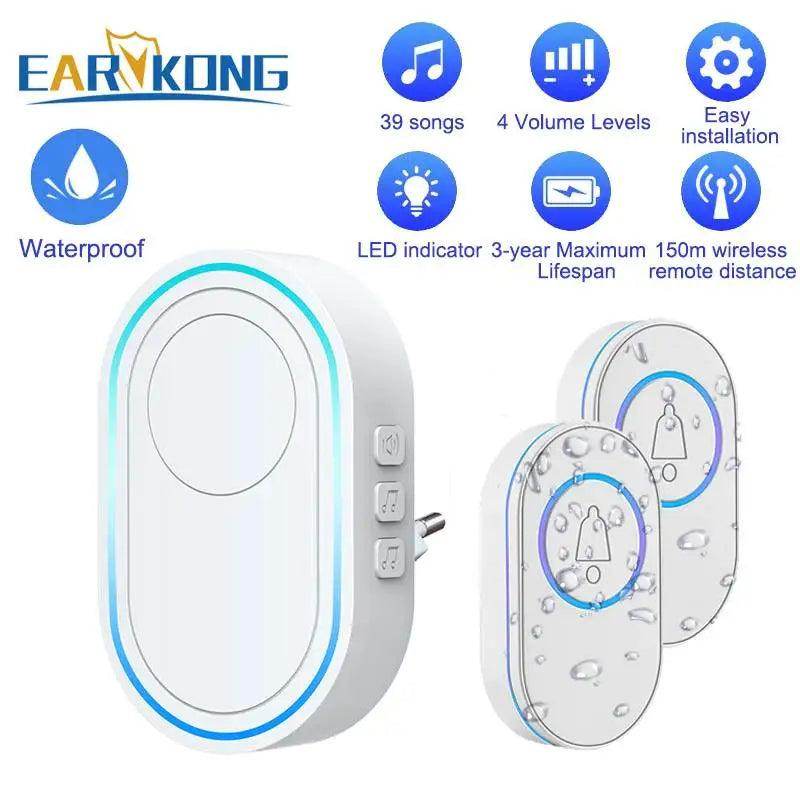 Doorbell Wireless | 39 Tunes, 300M, Waterproof - P12 Hub Europe