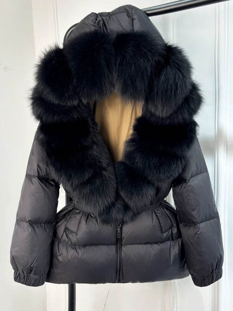 Fox Fur Down Puffer Parka - P12 Hub Europe