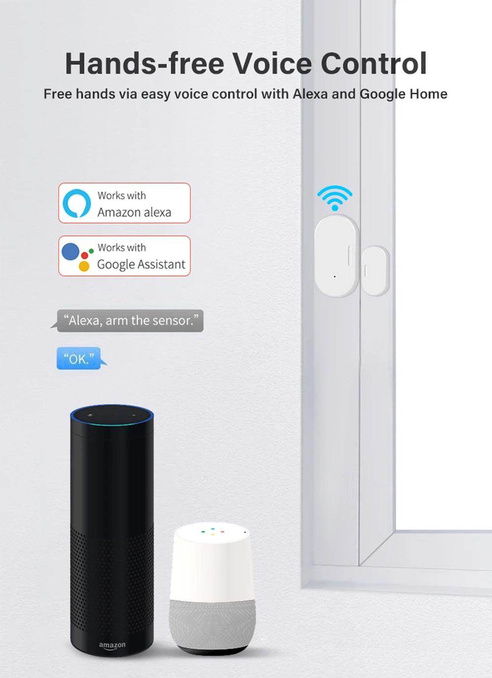 Sensor Door Tuya ZigBee Smart - P12 Hub Europe