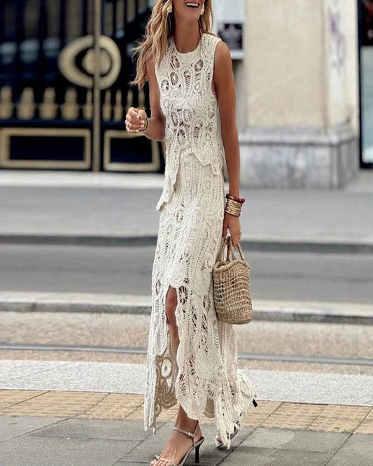Lace Vest Skirt Set - P12 Hub Europe