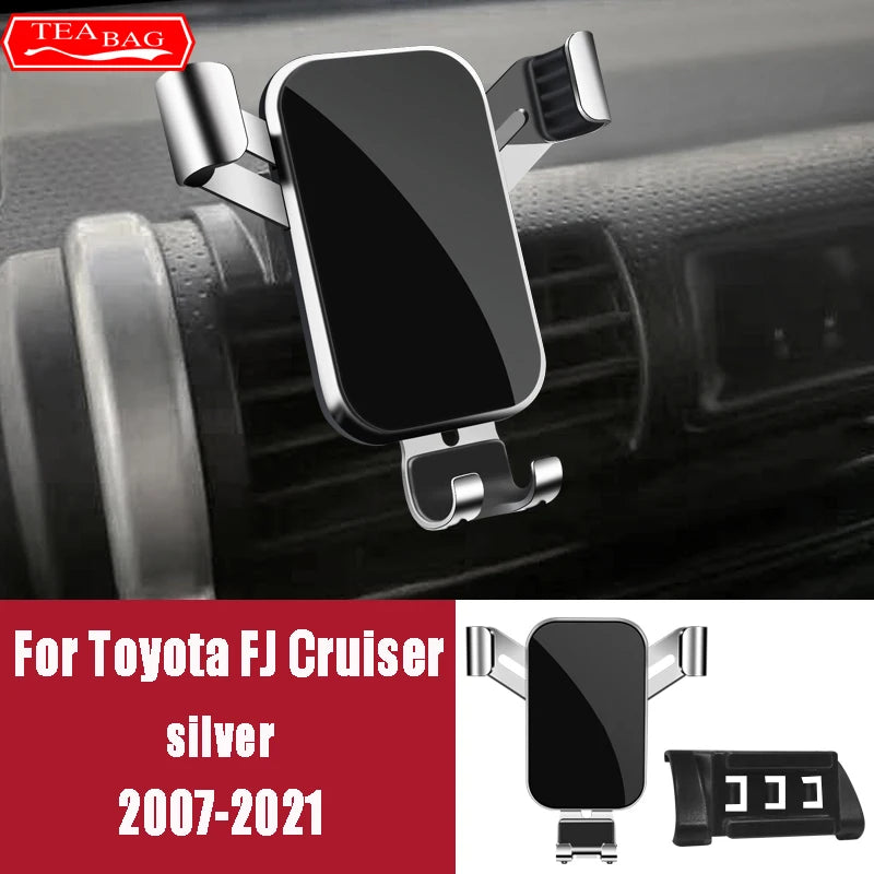 Car Phone Holder For Toyota Land Cruiser 200 LC200 FJ Prado 2014-2020 GPS Air Vents Navigation Bracket Interior Accessories
