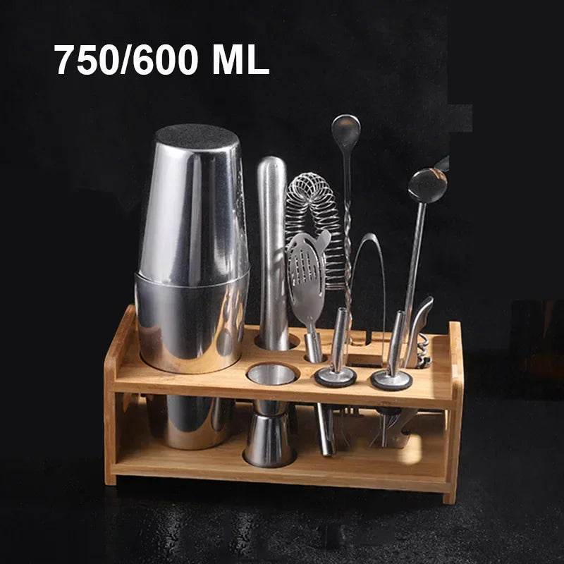 UPORS Stainless Steel Cocktail Shaker Mixer Wine Martini Boston Shaker For Bartender Drink Party Bar Tools 550ML/750ML - P12 Hub Europe
