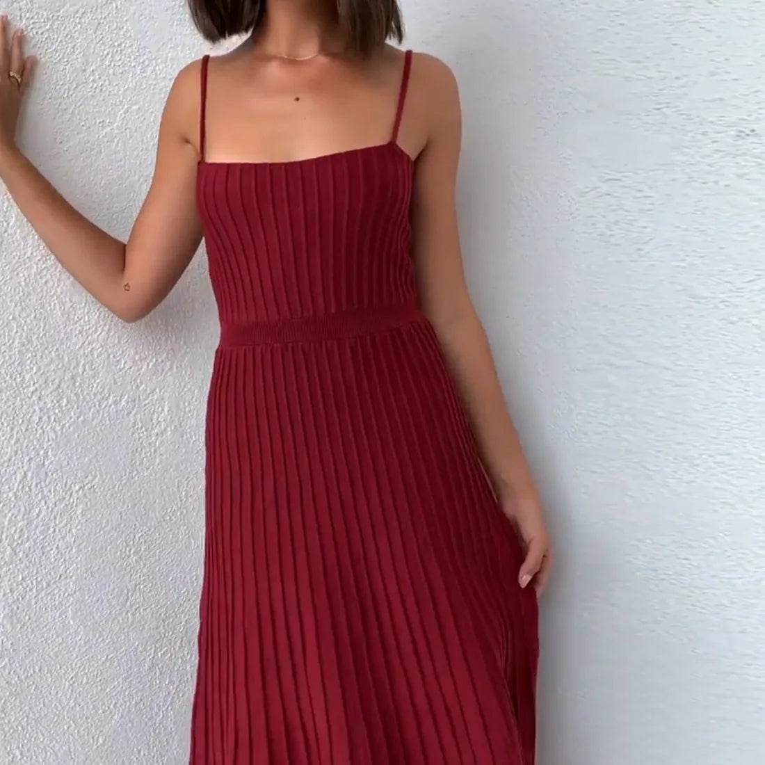 Tossy Backless Ribbed Maxi Dress - Summer Style - P12 Hub Europe