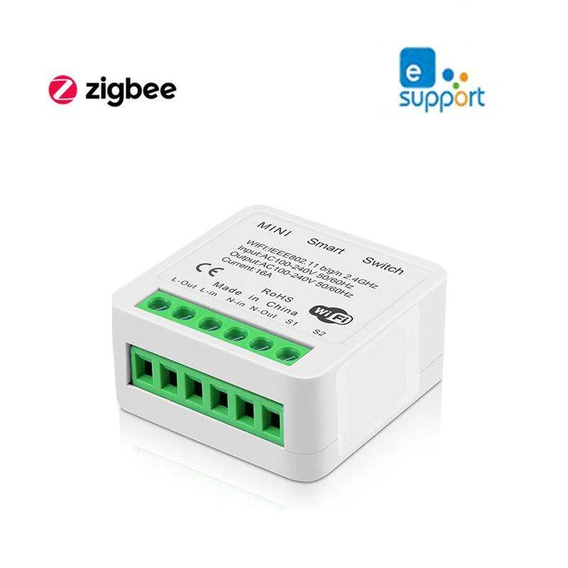 Mini Switch 16A WiFi/Zigbee Work with Alexa - P12 Hub Europe