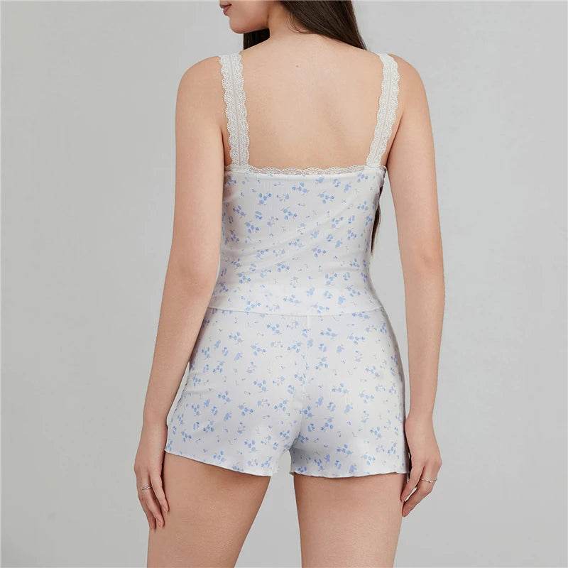 Sexy Lace Pajama Shorts Set - P12 Hub Europe