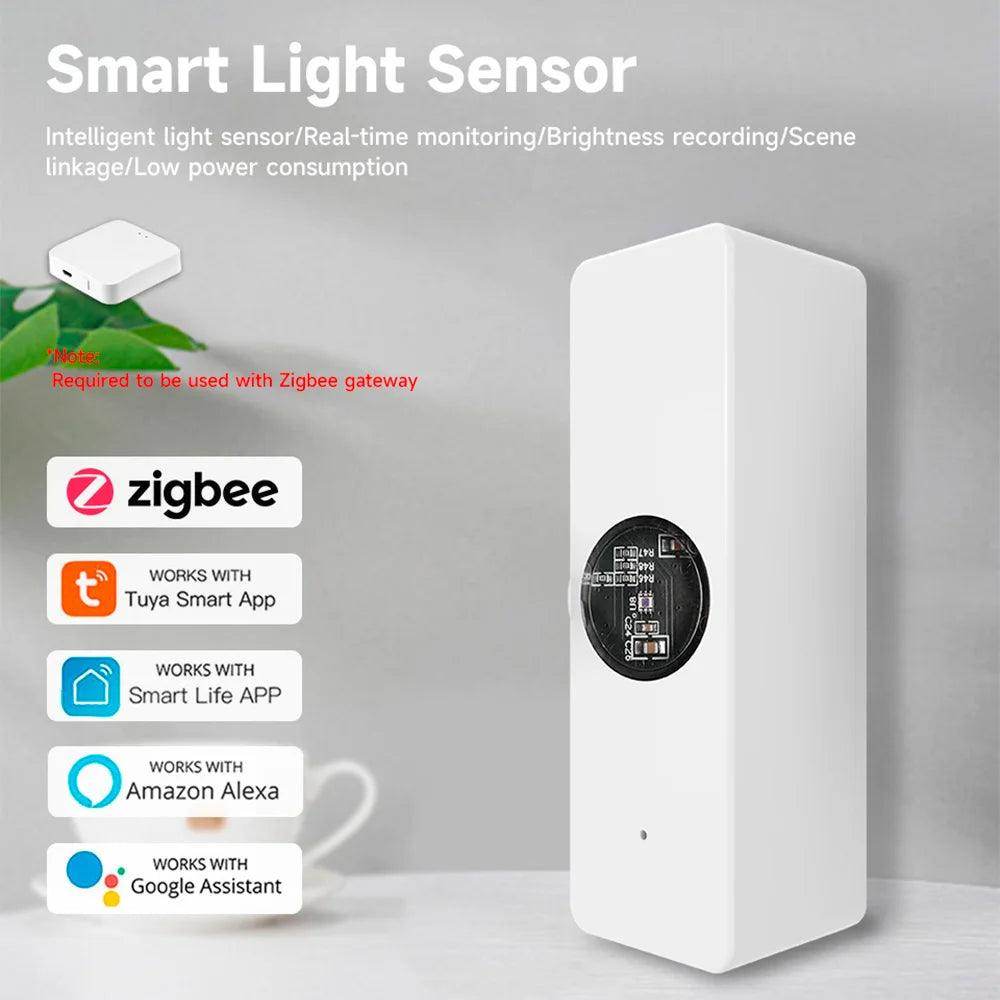 Light Sensor Tuya Zigbee | Luminance Detector, Smart Life - P12 Hub Europe
