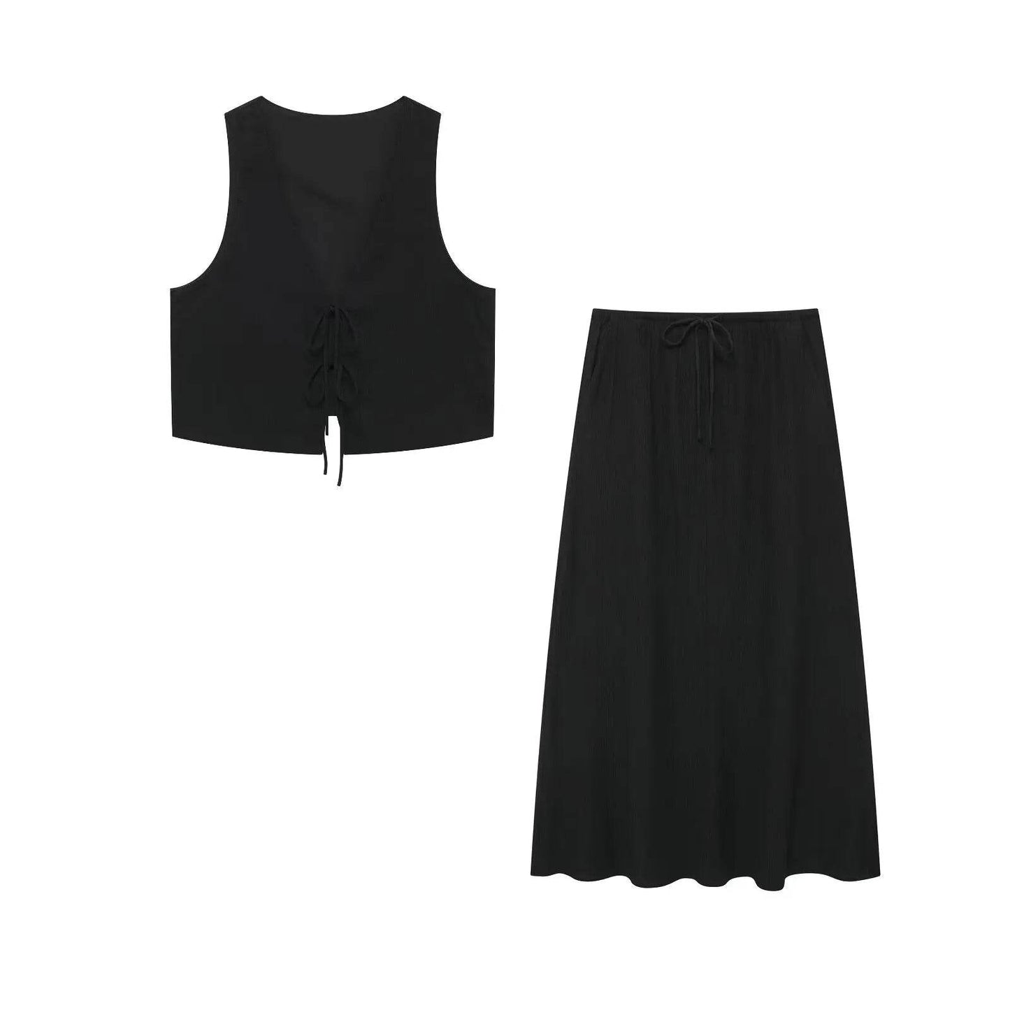 Chic Vest Skirt Suit - P12 Hub Europe