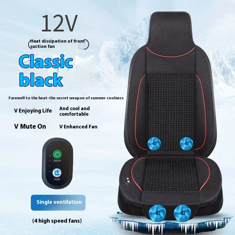 12V summer cool cushion seat ventilation car cushion air conditioning cooling fan blowing massage seat cushion seat cover