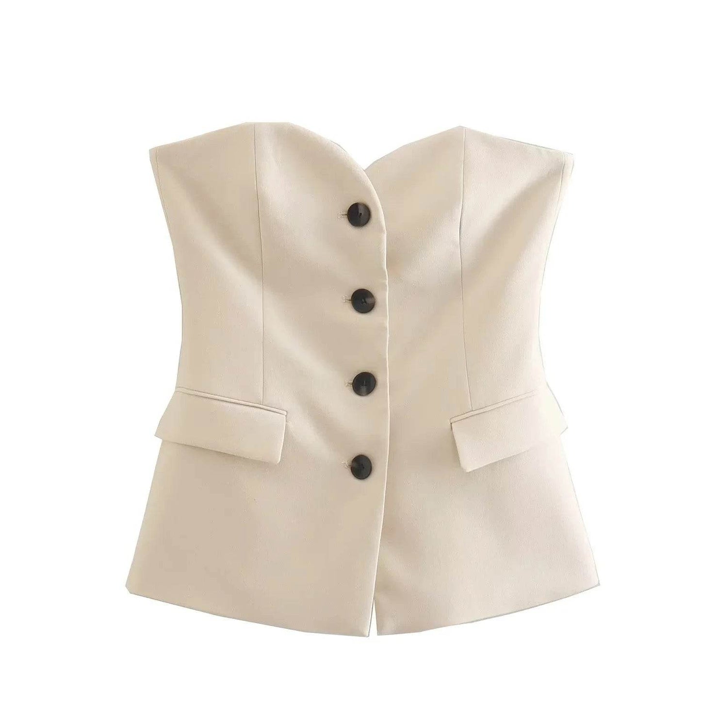 Strapless Side Slit Suit - P12 Hub Europe