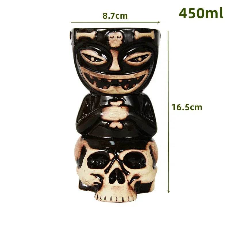 60 Types Ceramic Hawaii Tiki Mugs Creative Cocktail Glasses Beer Glass Martini Glasses Wine Glass Funny Cup Gift for Men - P12 Hub Europe