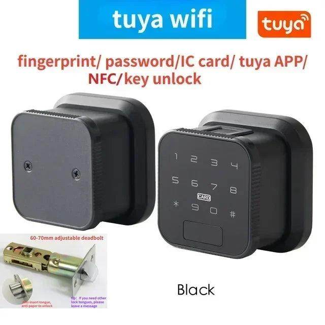 Lock Smart Door Fingerprint, NFC, App, WiFi/BLE, 35-55mm - P12 Hub Europe