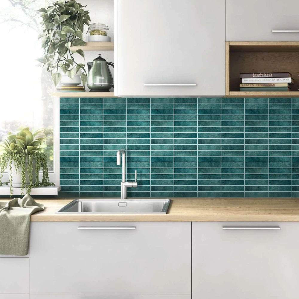 3D Wall Sticker Self-adhesive 3D Wall Panel Peel and Stick Tile Backsplash for Kitchen Waterproof Tile Sticker - P12 Hub Europe