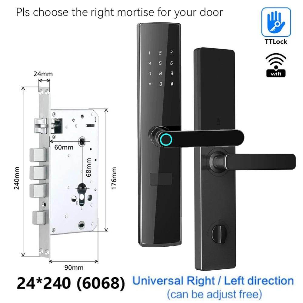 Fingerprint WiFi Smart Lock Works with Alexa and Google - P12 Hub Europe