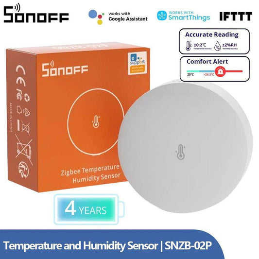 Zigbee Temperature and Humidity Sensor 4-Year Battery - P12 Hub Europe