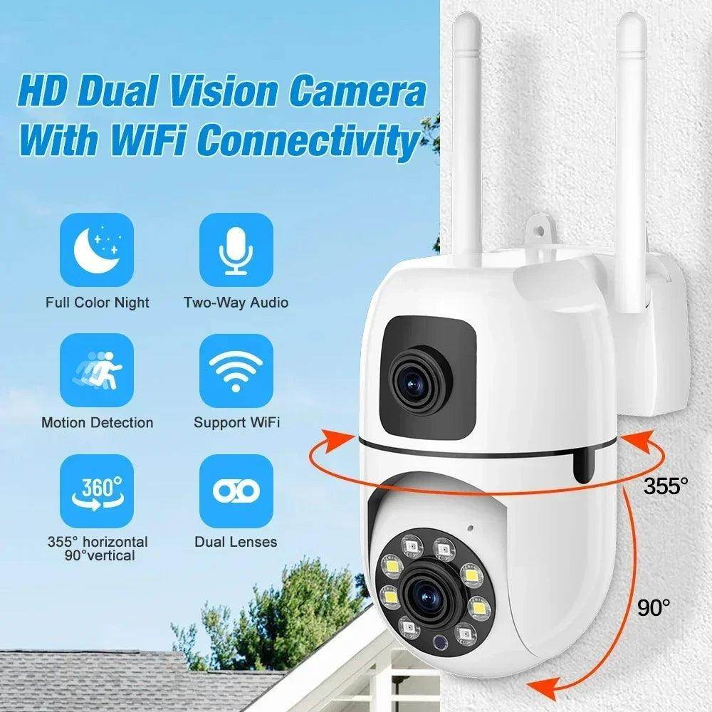 Camera 8MP Dual Lens WiFi PTZ, Auto Track, Color Night - P12 Hub Europe
