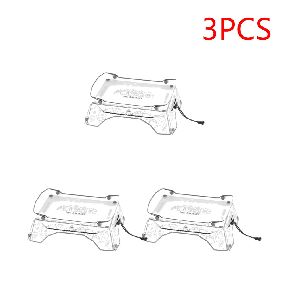 1-5PCS Foldable Camping Tray Ultralight Small Backpacking Table Portable Outdoor Fishing Furniture Multifunctional for Picnic