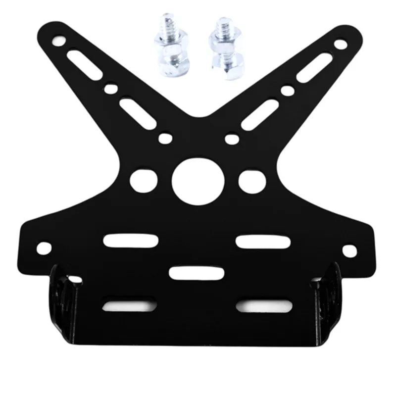 Electroplate Aluminum Alloy Motorcycle Rear License Plate Frame Motorbike Scooter Number Plate Holder 5 Colors