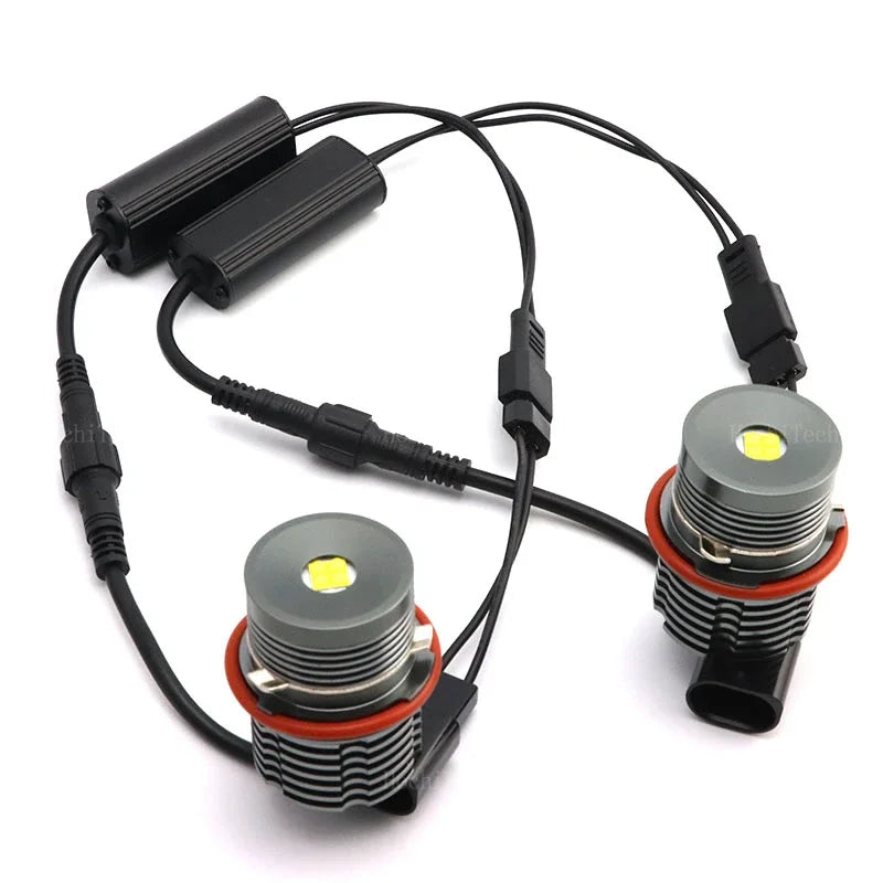 100w LED Car Angel Eyes Marker Lights Bulbs error free For BMW E87 E39 M5 E60 E61 E63 E64 M6 E65 E66 E83 X3 E53 X5