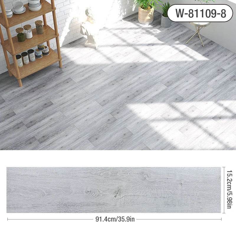 3D Self-Adhesive thick Wood Grain Floor sticker Wallpaper Modern Wall Sticker Waterproof Living Room Toilet Kitchen Home Decor - P12 Hub Europe