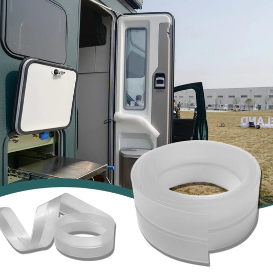 Car Door Window Seal Strip Transparent Weather Stripping Silicone Sealing Tape for RV Caravan Camper Motorhome Boat Door