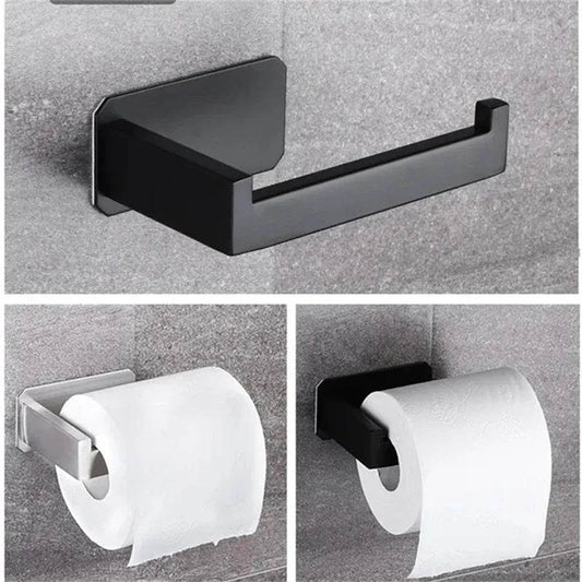 High Quality 304 Stainless Steel Roll Paper Holder Nail-free Toilet Tissue Kitchen Towel Roll Dispenser Bathroom Accessories - P12 Hub Europe