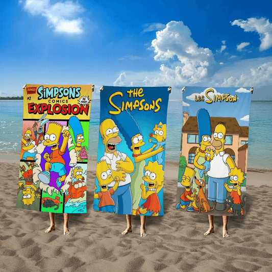 Cartoon Anime S-Simpsons Big Microfiber Beach Towels Quick Dry Towel Sand Beach Towels Pool Towel for Travel Swim Pool Yoga - P12 Hub Europe