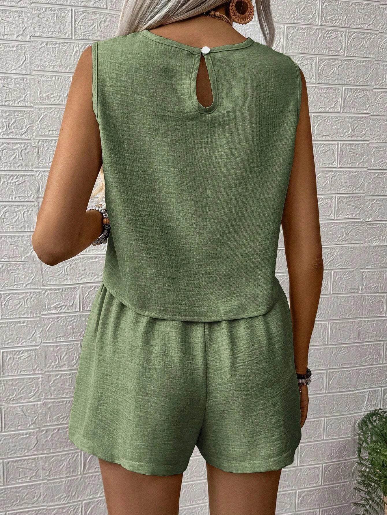 Ladies Solid Vacation Shorts Set - P12 Hub Europe