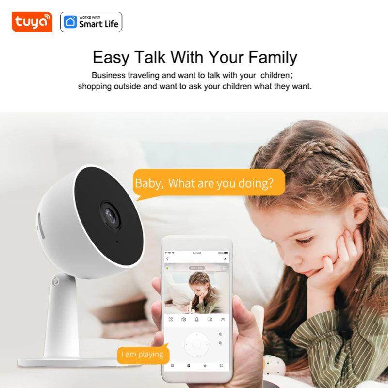 Indoor WiFi Camera 1080P 2MP, 2-Way Audio, Motion Track - P12 Hub Europe