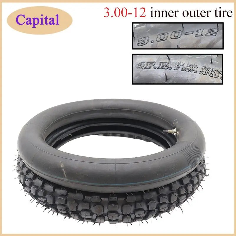 12 inch 3.00-12  inner outer tire for Dirt Pit Bike Motocross Off Road Motorcycle