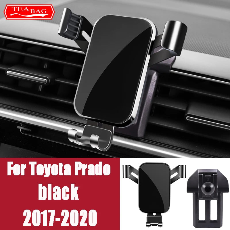 Car Phone Holder For Toyota Land Cruiser 200 LC200 FJ Prado 2014-2020 GPS Air Vents Navigation Bracket Interior Accessories