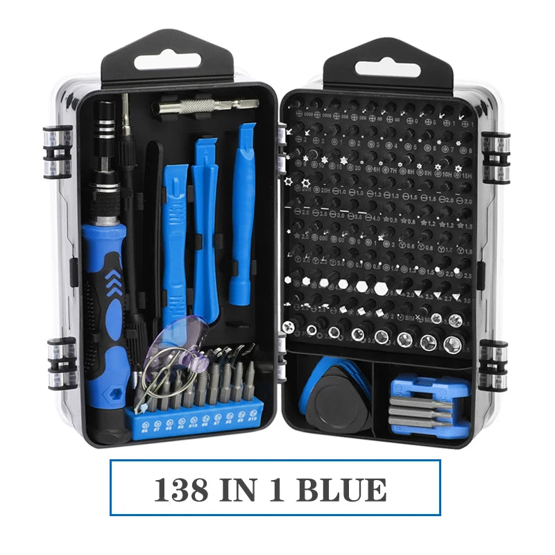 138 In 1 Precision Screwdriver Set Magnetic Torx Screw Driver Bit Drill Kit Multitool For Iphone Xiaomi PC Repair Hand Tool Set