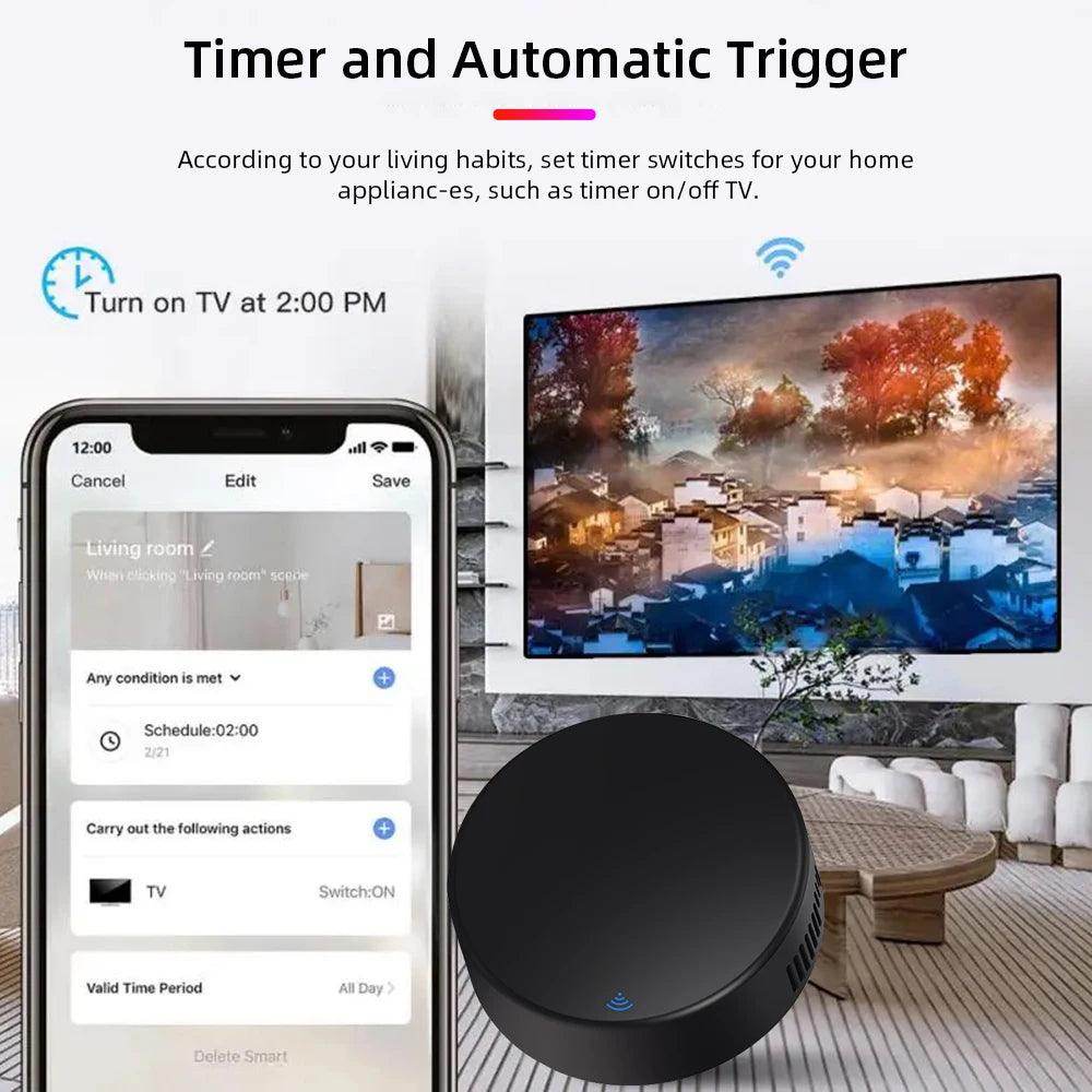Universal Remote Tuya WiFi IR Work with Alexa and Google - P12 Hub Europe