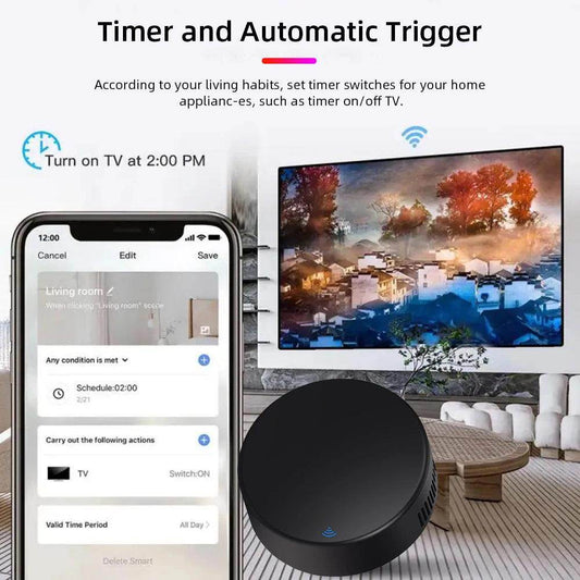 Universal Remote Tuya WiFi IR Work with Alexa and Google - P12 Hub Europe