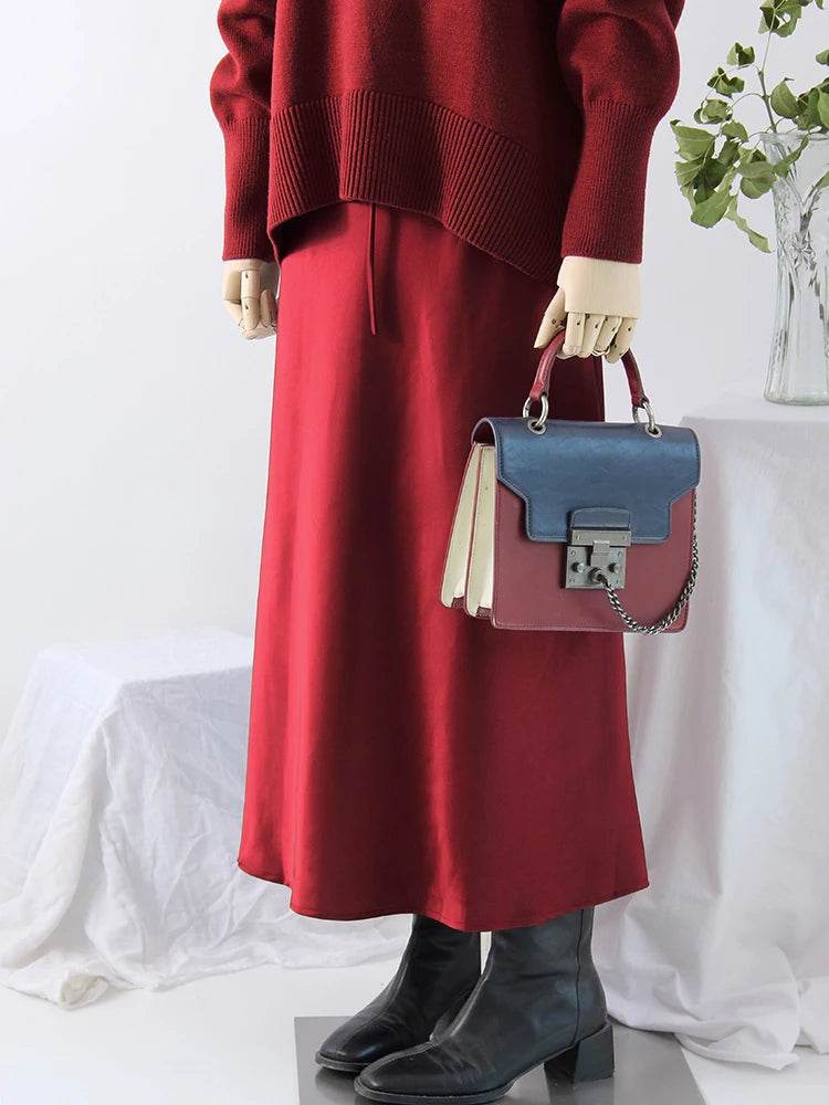Women's Satin Maxi Skirt - P12 Hub Europe