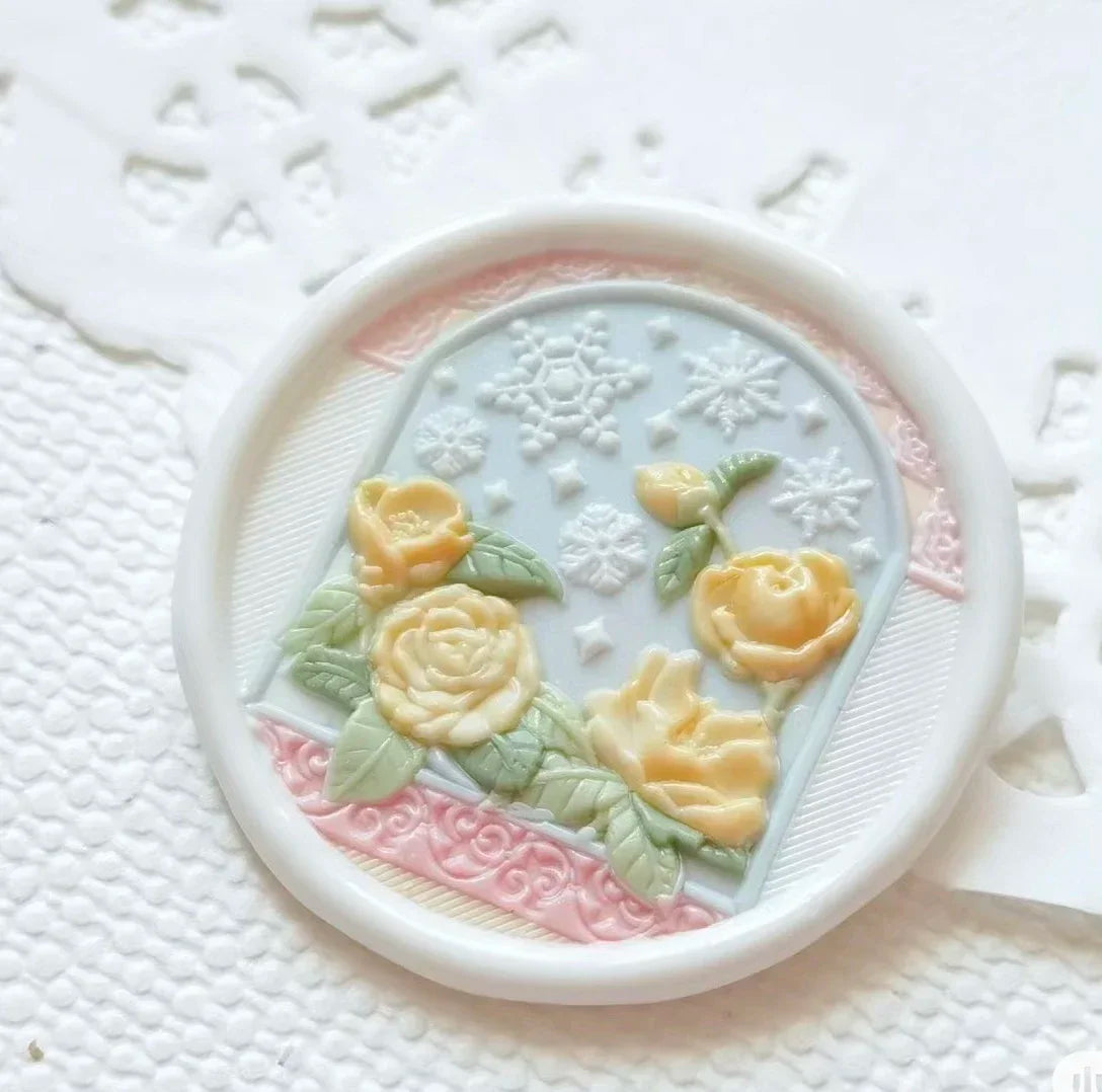 Diy Stamp Toy Lacquer Seal Seal Head Embossed Special-Shaped Handmade Envelope Invitation Seal Multi-Layer Brass Head Craft Toys