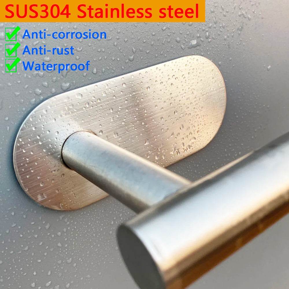 Adhesive Toilet Paper Holder Kitchen Roll Towel Rack Napkin Dispenser Absorbent Stand Tissue Hanger Bathroom Accessories - P12 Hub Europe