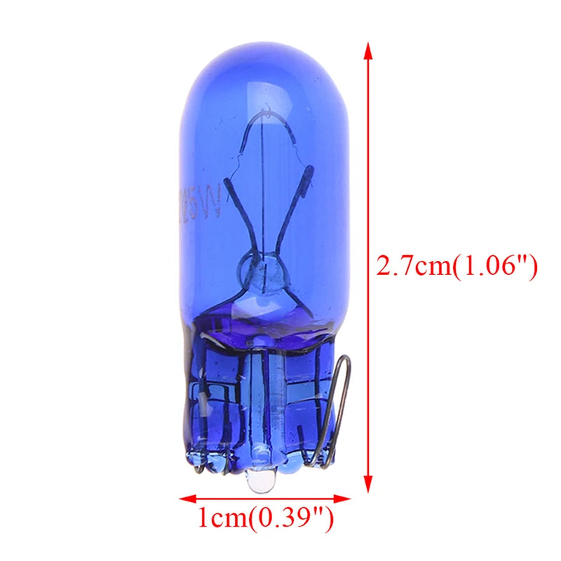 10x T10 168 W5W 5W halogen white globe xenon sidelight front headlight bulb 12V